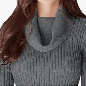 Love by design cowl Neck Sweater |Women Large Grey |great condition!